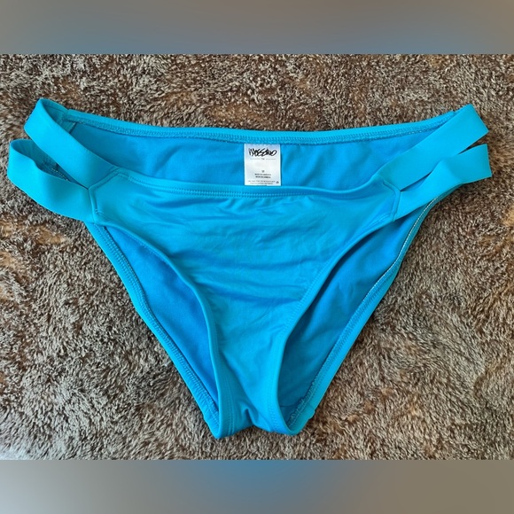 Mossini Turquoise Swimsuit Bottoms Size M - Picture 1 of 3